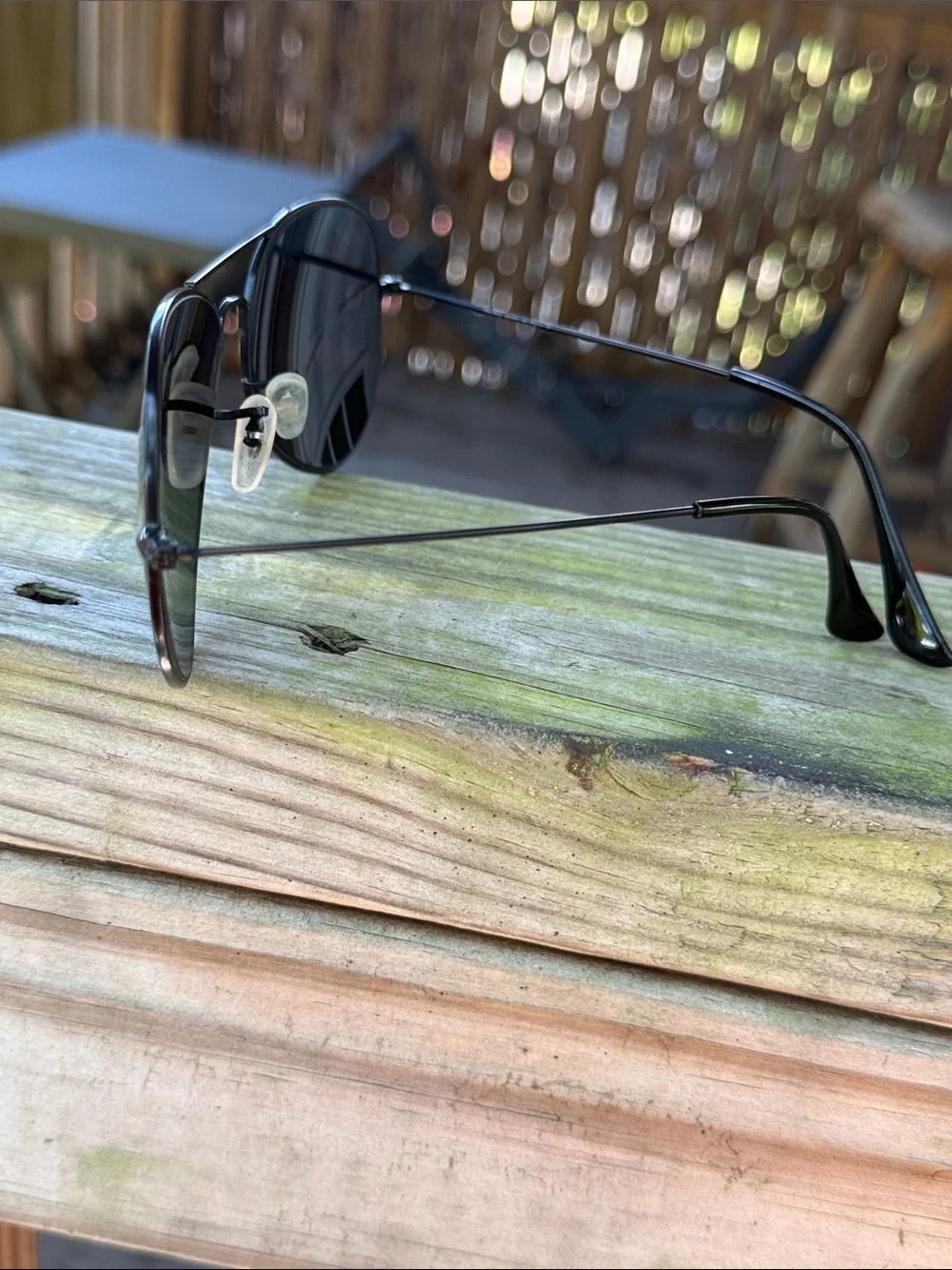 Ray-Ban Black Aviator Sunglasses with Dark Lenses